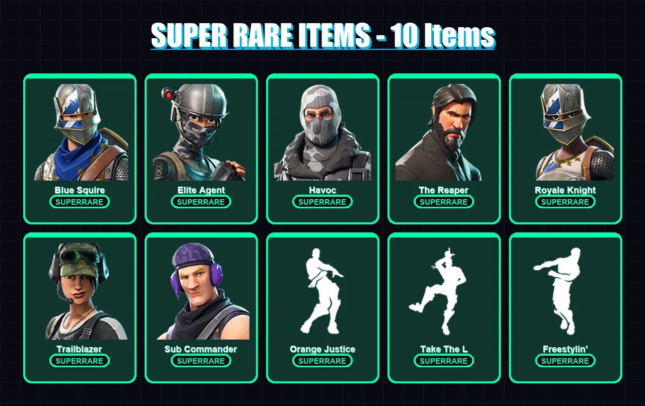 [PC/XBOX/PSN] | Blue Squire | Elite Agent | Havoc | The Reaper | Royale Knight | 17 skin | 11 pickaxe | 18 emote | 13 glider | Lv159
