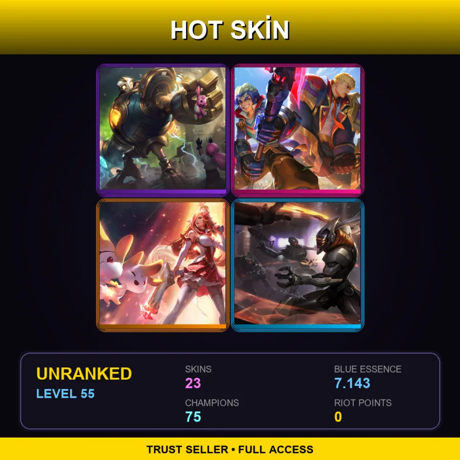 LAN | Lv55 | Unranked | 23 Skin | 75 Champ — Battle Academia Garen