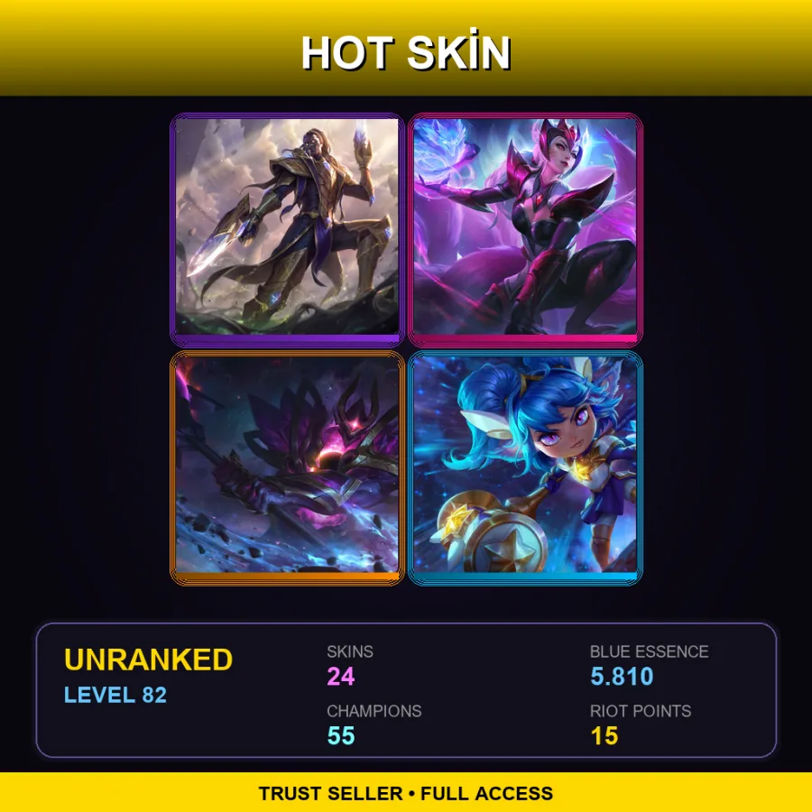 BR | Lv82 | Unranked | 24 Skin | 55 Champ