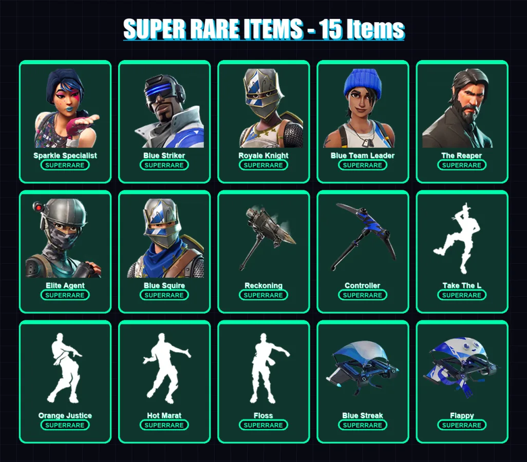 [PC/XBOX/PSN] | Sparkle Specialist | Blue Striker | Royale Knight | 39 skin | Lv675
