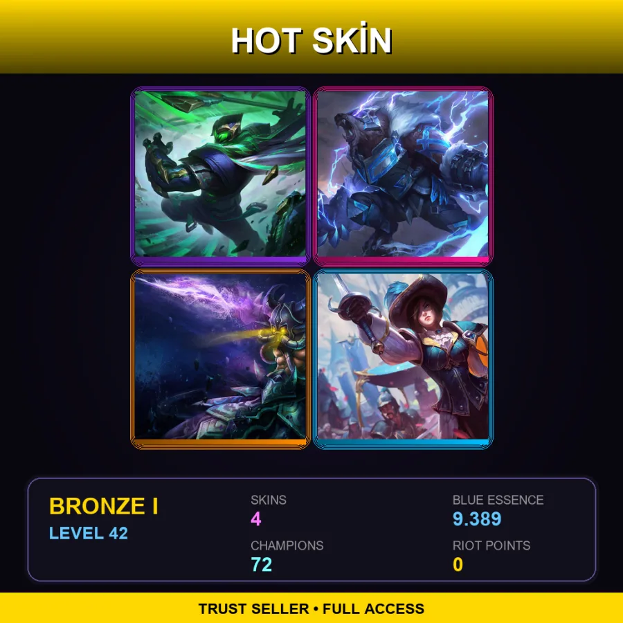 LAS | Lv42 | Bronze I | 4 Skin | 72 Champ