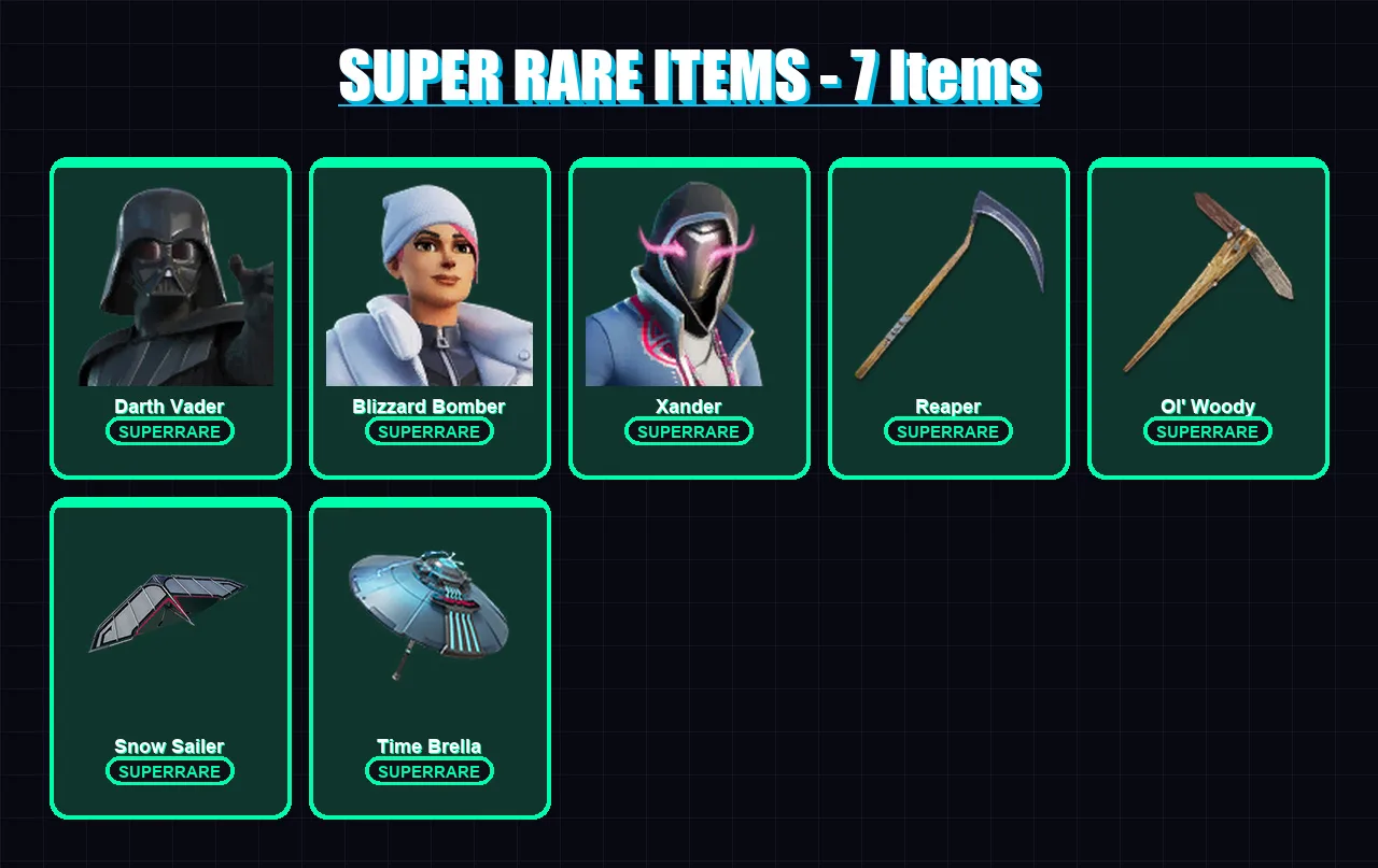 [PC/XBOX] | Darth Vader | Blizzard Bomber | Xander | Mizuki | Renzo the Destroyer | 171 skin | 204 pickaxe | 176 emote | 137 glider | Lv2219
