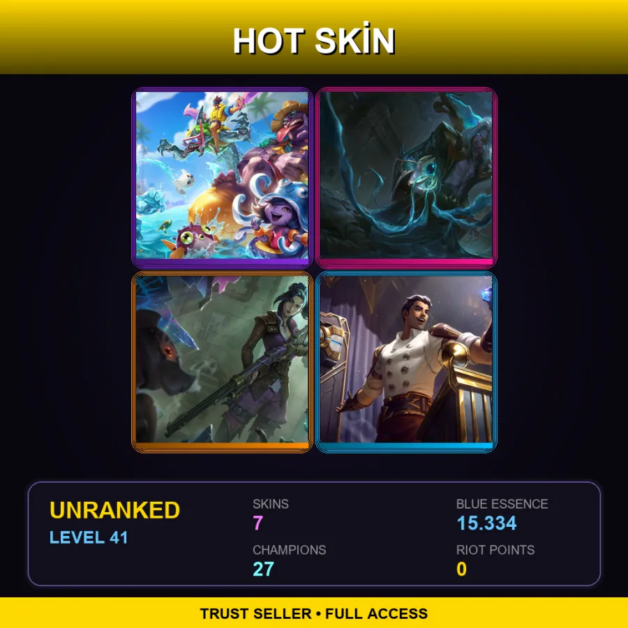 LAS | Lv41 | Unranked | 7 Skin | 27 Champ