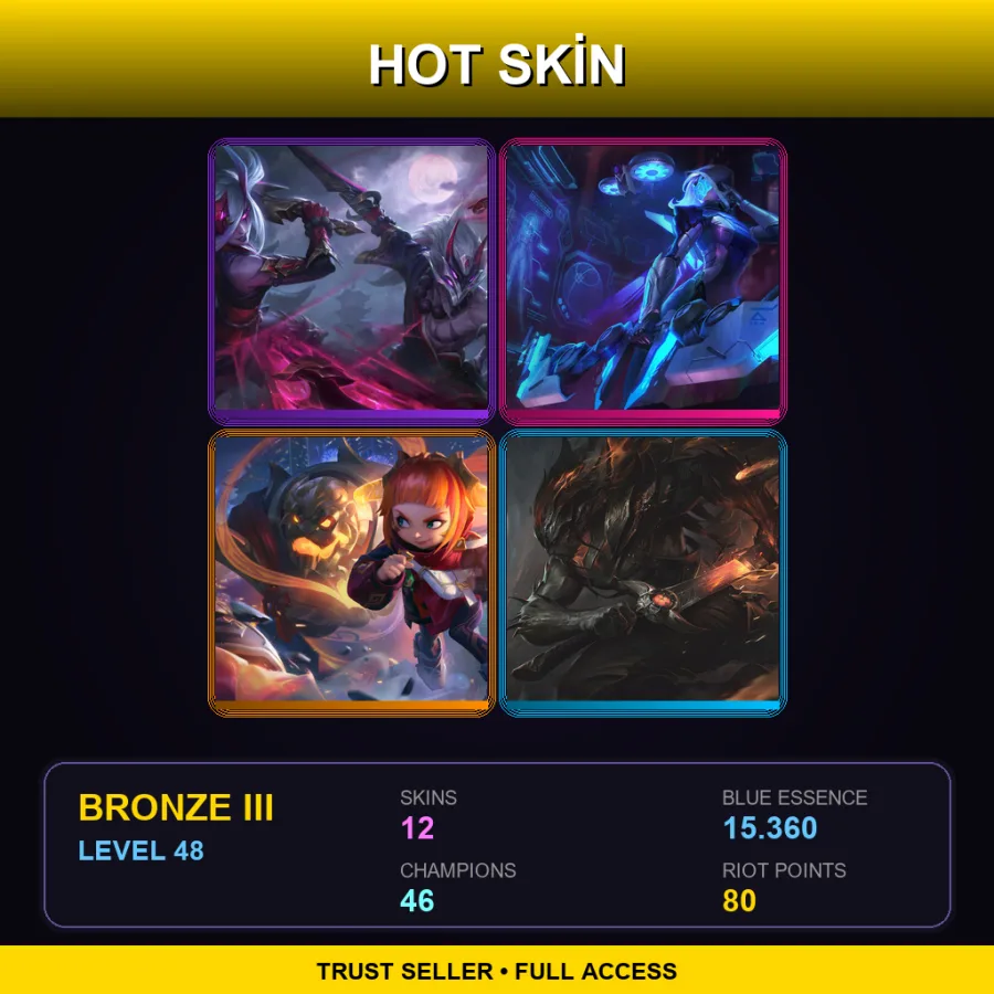 BR | Lv48 | Bronze III | 12 Skin | 46 Champ