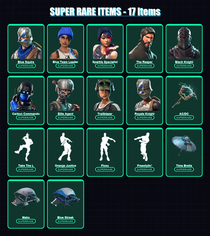 [PS4/PS5/XBOX/PC] | Blue Squire | Blue Team Leader | Sparkle Specialist | 35 skin | Lv869