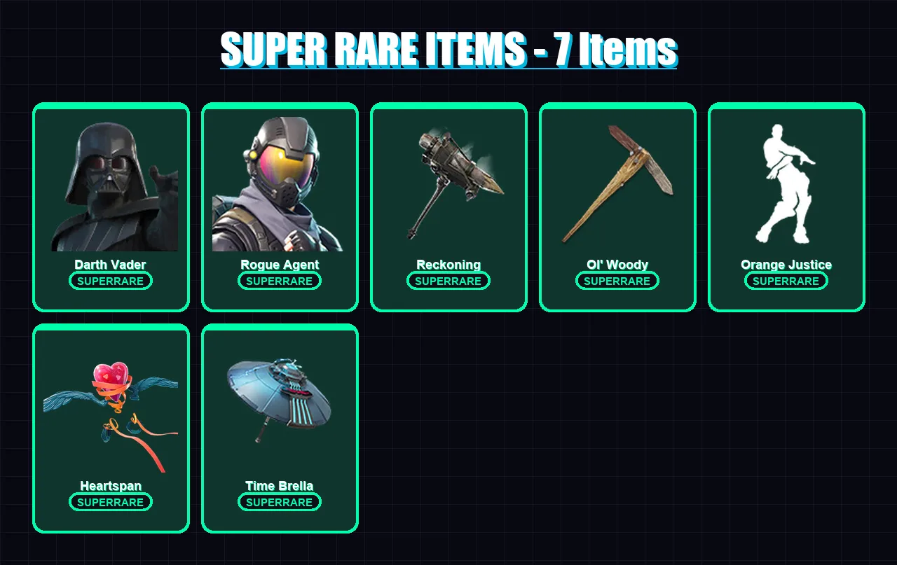 [PC/PSN] | Darth Vader | Rogue Agent | Sentinel | Drift | The Prisoner | 168 skin | 163 pickaxe | 98 emote | 106 glider | Lv1309