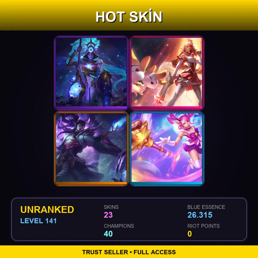 LAN | Lv141 | Unranked | 23 Skin | 40 Champ — Soul Reaver Draven