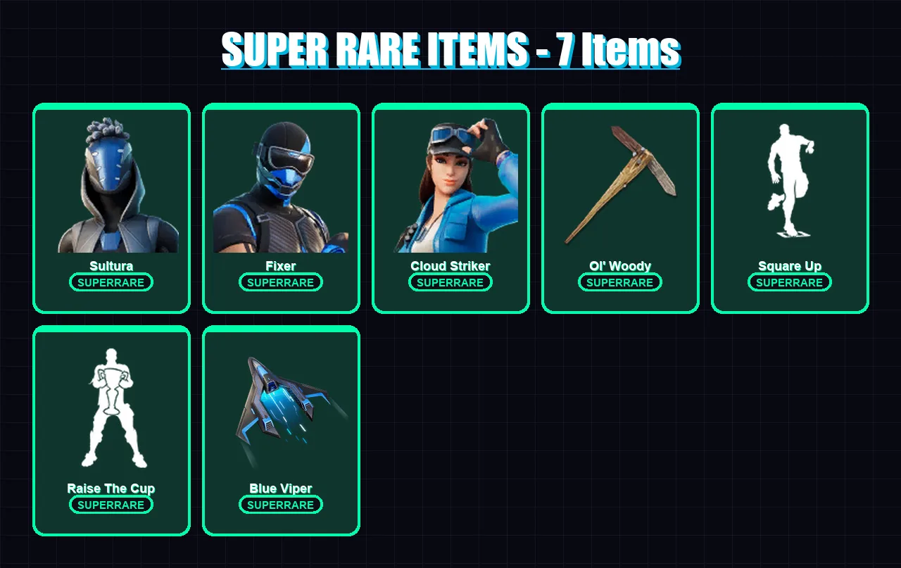 [PC/XBOX/PSN] | Sultura | Fixer | Cloud Striker | Ronin | Eternal Knight | 73 skin | 89 pickaxe | 83 emote | 80 glider | Lv1704 — Fortnite account