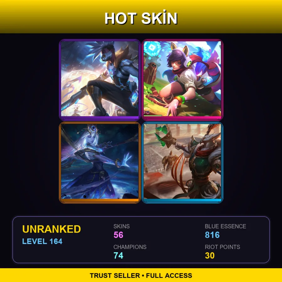 LAS | Lv164 | Unranked | 56 Skin | 74 Champ — Battle Principal Yuumi