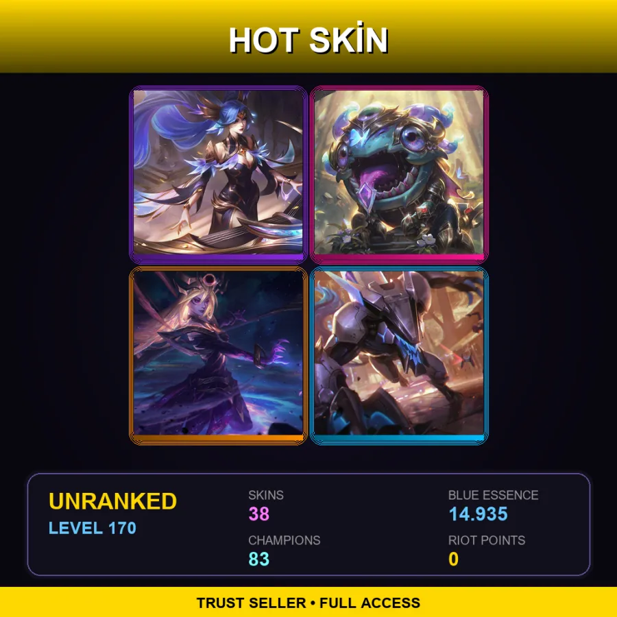 LAN | Lv170 | Unranked | 38 Skin | 83 Champ — Ig Leblanc