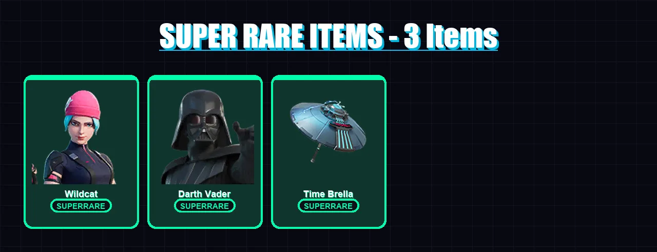 [PC/XBOX/PSN] | Wildcat | Darth Vader | The Origin | Paradigm (Reality-659) | Ronin | 129 skin | 195 pickaxe | 129 emote | 151 glider | Lv2833