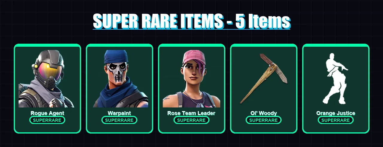 [PC/XBOX/PSN] | Rogue Agent | Warpaint | Rose Team Leader | Omen | Carbide | 77 skin | 109 pickaxe | 115 emote | 65 glider | Lv956 — Fortnite account