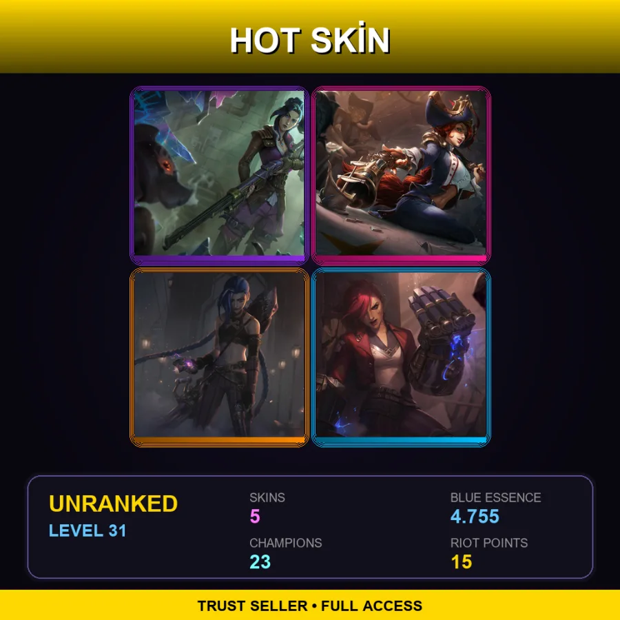 EUNE | Lv31 | Unranked | 5 Skin | 23 Champ