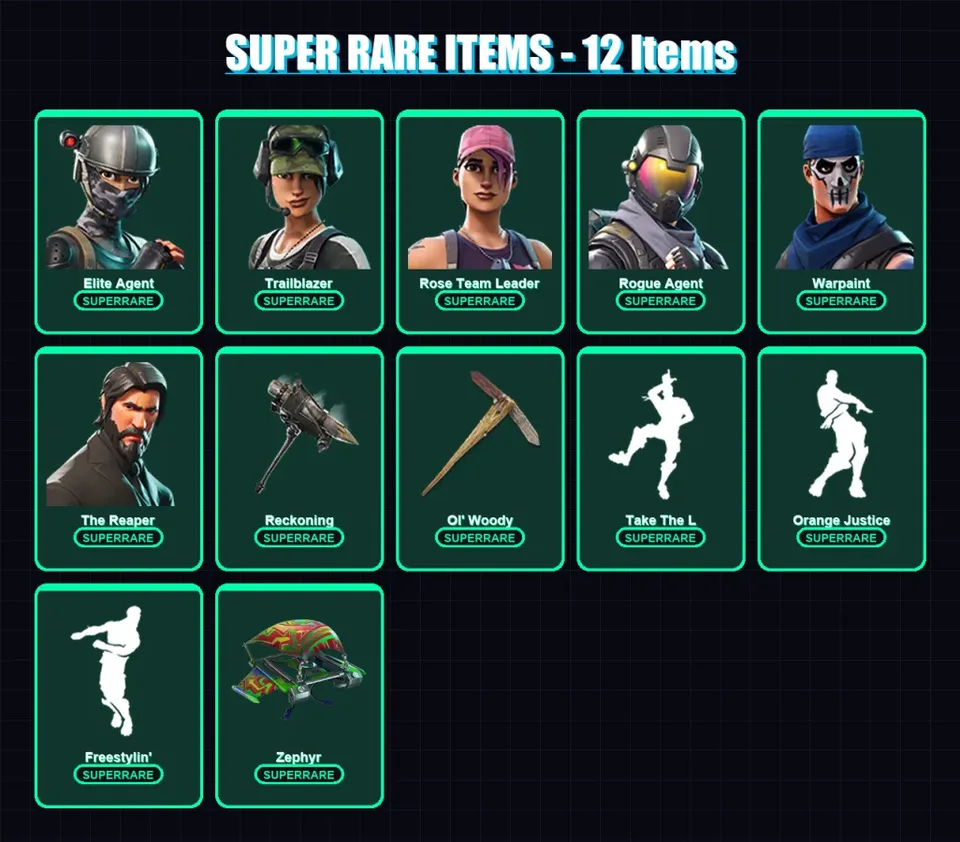 [PC/XBOX/PSN] | Elite Agent | Trailblazer | Rose Team Leader | Rogue Agent | Warpaint | 48 skin | 32 pickaxe | 42 emote | 38 glider | Lv340 — main preview