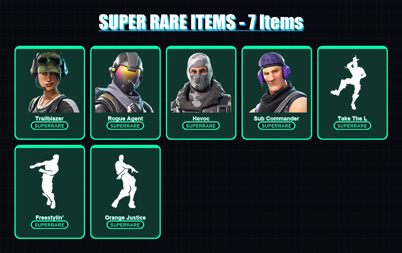 [PC/XBOX/PSN] | Trailblazer | Rogue Agent | Havoc | Sub Commander | Carbide | 12 skin | 7 pickaxe | 11 emote | 10 glider | Lv99 — Fortnite account