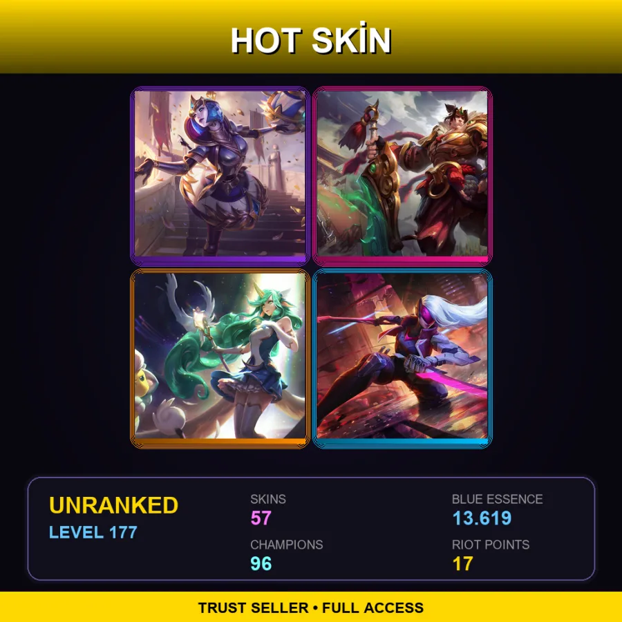 SG | Lv177 | Unranked | 57 Skin | 96 Champ — Alien Invader Heimerdinger