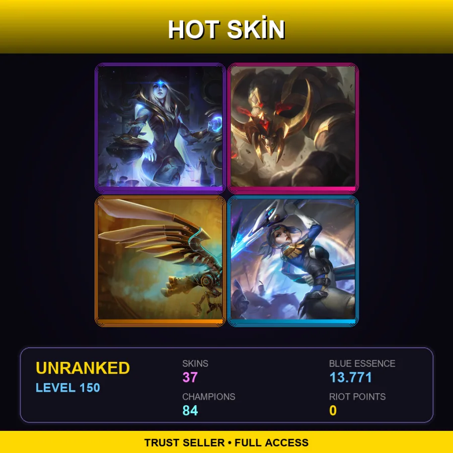 LAS | Lv150 | Unranked | 37 Skin | 84 Champ — Spirit Blossom Kindred