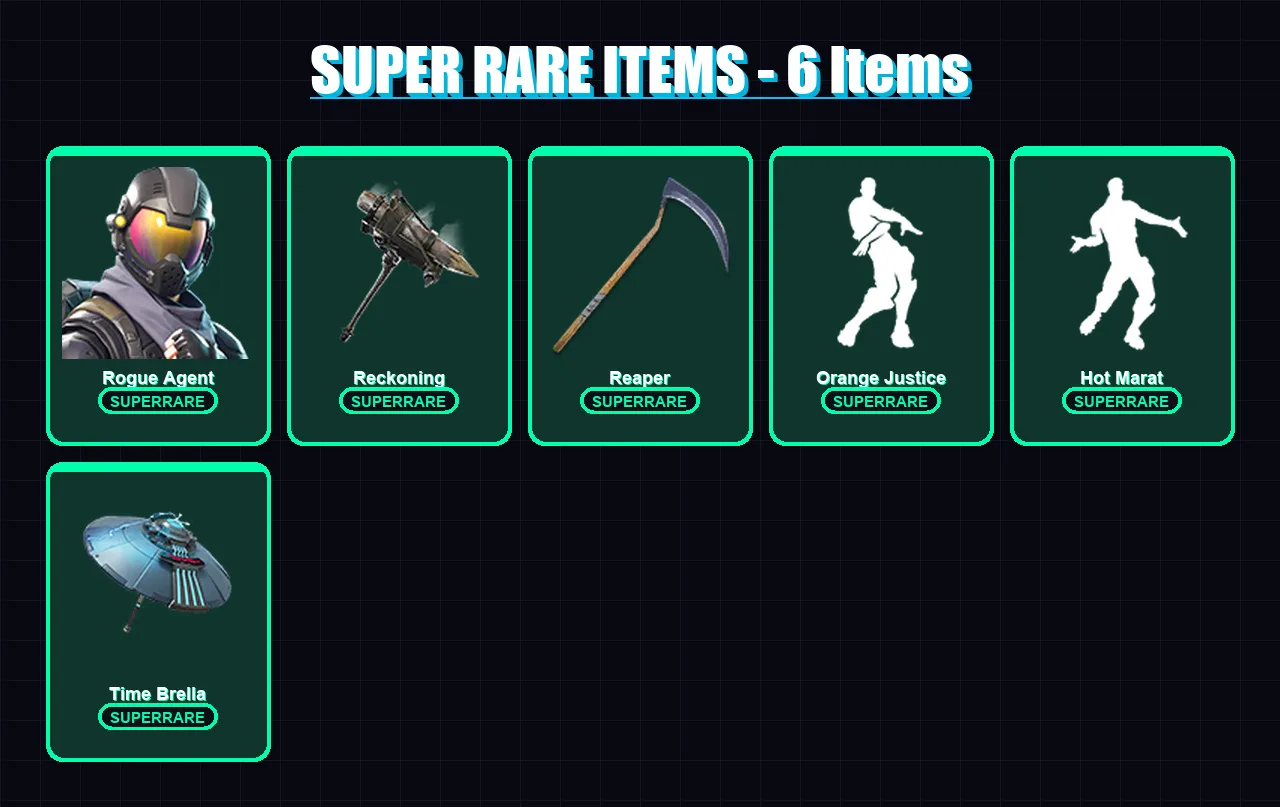 [PC/XBOX] | Rogue Agent | Frozen Raven | Luxe | Backlash | The Ice King | 106 skin | 145 pickaxe | 136 emote | 127 glider | Lv1657