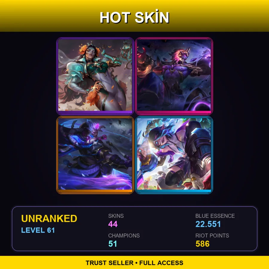 NA | Lv61 | Unranked | 44 Skin | 51 Champ — Inkshadow Renekton
