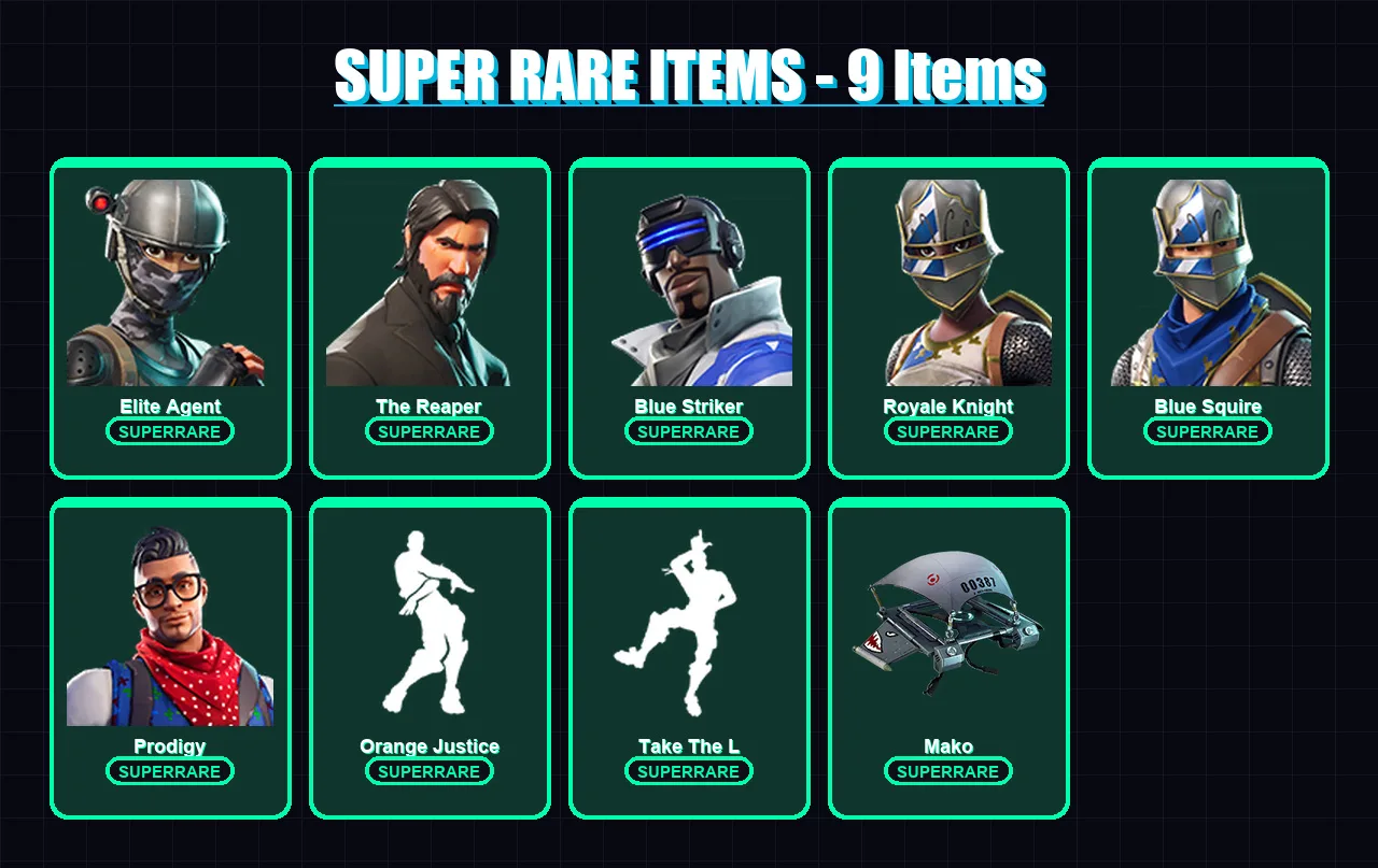 [PC/XBOX/PSN] | Elite Agent | The Reaper | Blue Striker | Royale Knight | Blue Squire | 16 skin | 17 pickaxe | 31 emote | 29 glider | Lv566 — Fortnite account
