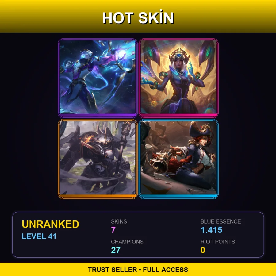 LAN | Lv41 | Unranked | 7 Skin | 27 Champ