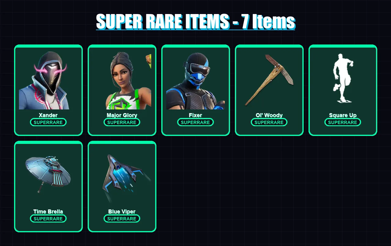 [PC] | Xander | Major Glory | Fixer | Menace | Kymera | 177 skin | 259 pickaxe | 201 emote | 214 glider | Lv4146