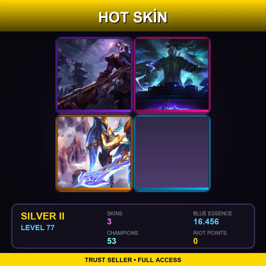 BR | Lv77 | Silver II | 3 Skin | 53 Champ