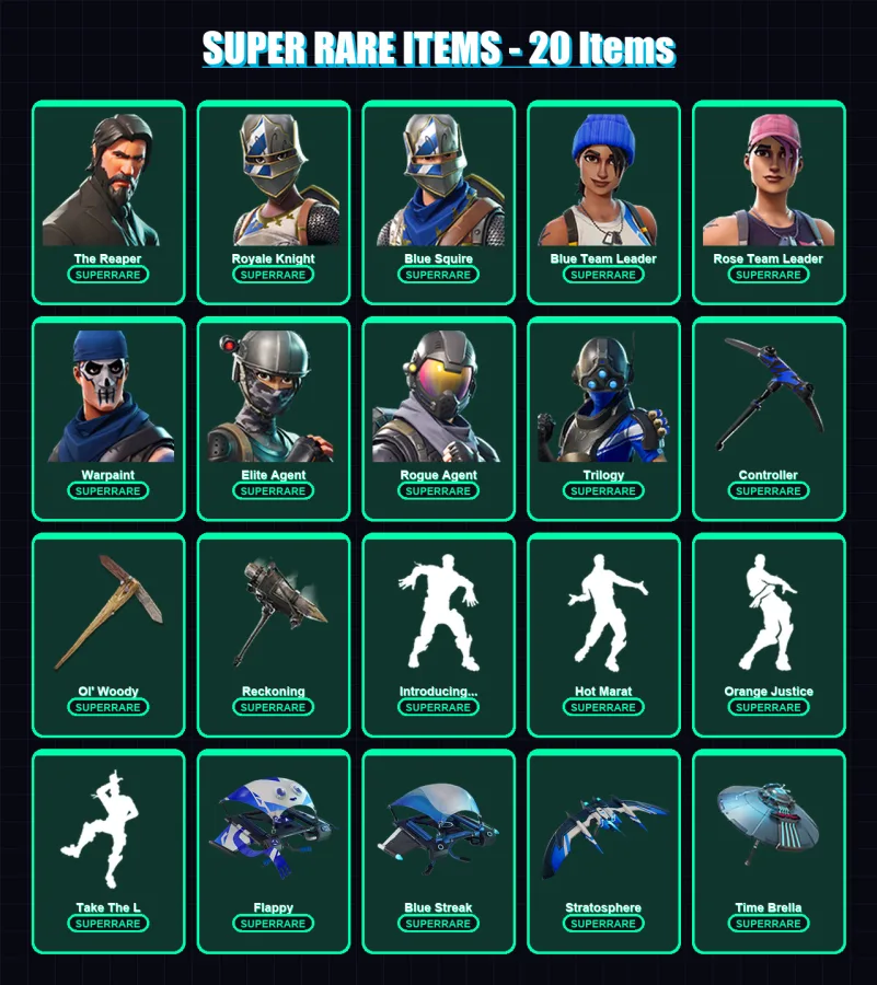 [PS4/PS5/XBOX/PC] | The Reaper | Royale Knight | Blue Squire | 103 skin | Lv1473