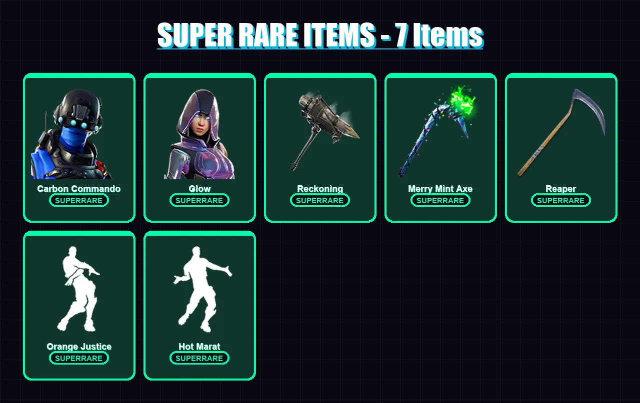 [PS4/PS5/XBOX/PC] | Carbon Commando | Glow | Blackheart | A.I.M. | Luxe | 109 skin | 92 pickaxe | 90 emote | 102 glider | Lv1306 — Fortnite account