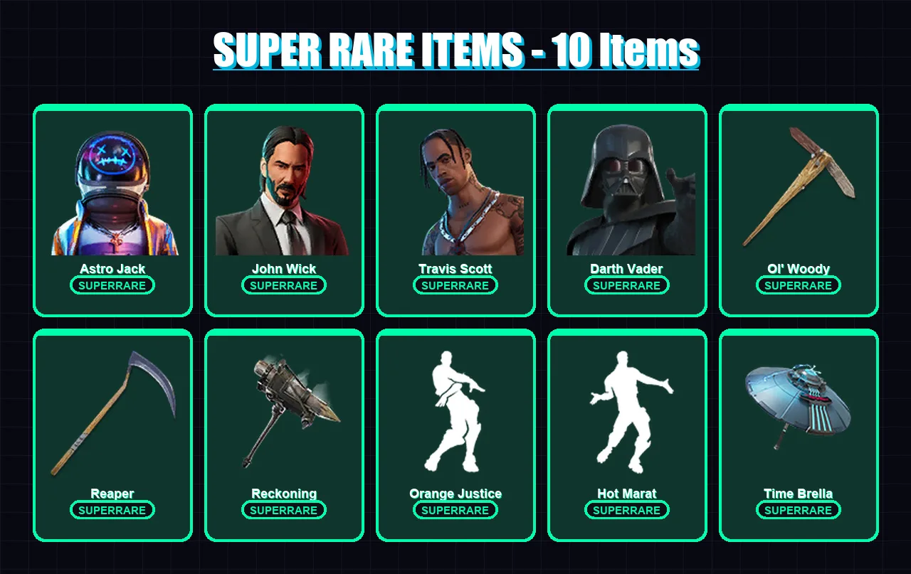 [PC/PSN] | Astro Jack | John Wick | Travis Scott | Darth Vader | Ragnarok | 234 skin | 251 pickaxe | 216 emote | 222 glider | Lv3372