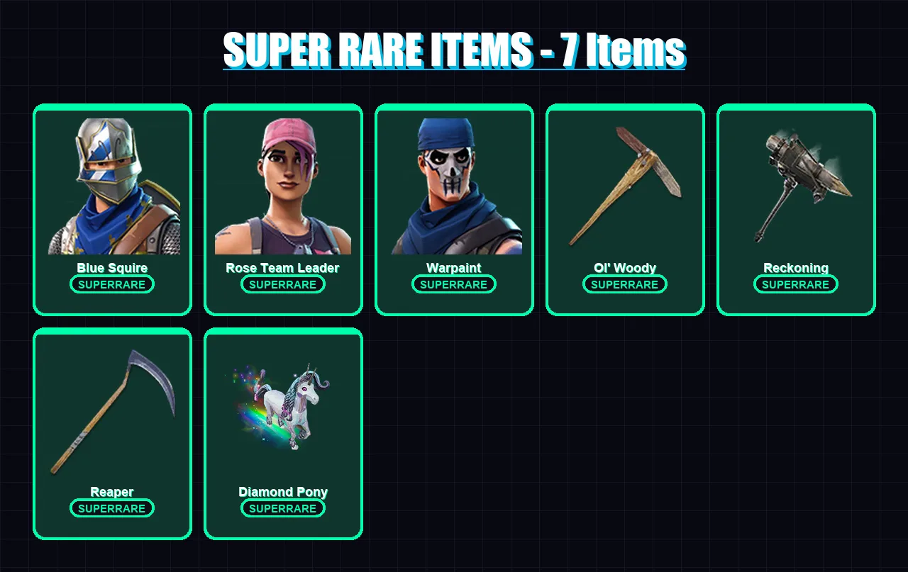 [PC/PSN] | Blue Squire | Rose Team Leader | Warpaint | Drift | Kymera | 18 skin | 21 pickaxe | 28 emote | 24 glider | Lv327