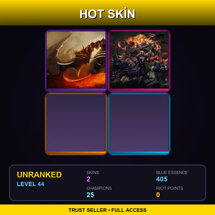 EUW | Lv44 | Unranked | 2 Skin | 25 Champ