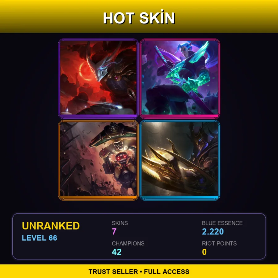 LAN | Lv66 | Unranked | 7 Skin | 42 Champ