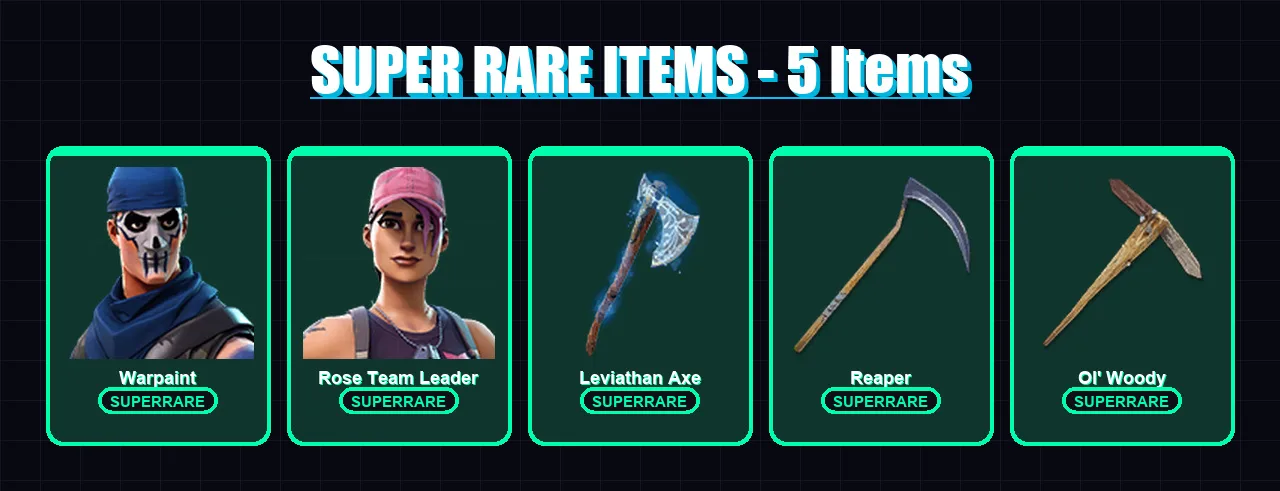 [PS4/PS5/XBOX/PC] | Warpaint | Rose Team Leader | Raz | Blaze | Gear Specialist Maya | 166 skin | 154 pickaxe | 126 emote | 127 glider | Lv2343