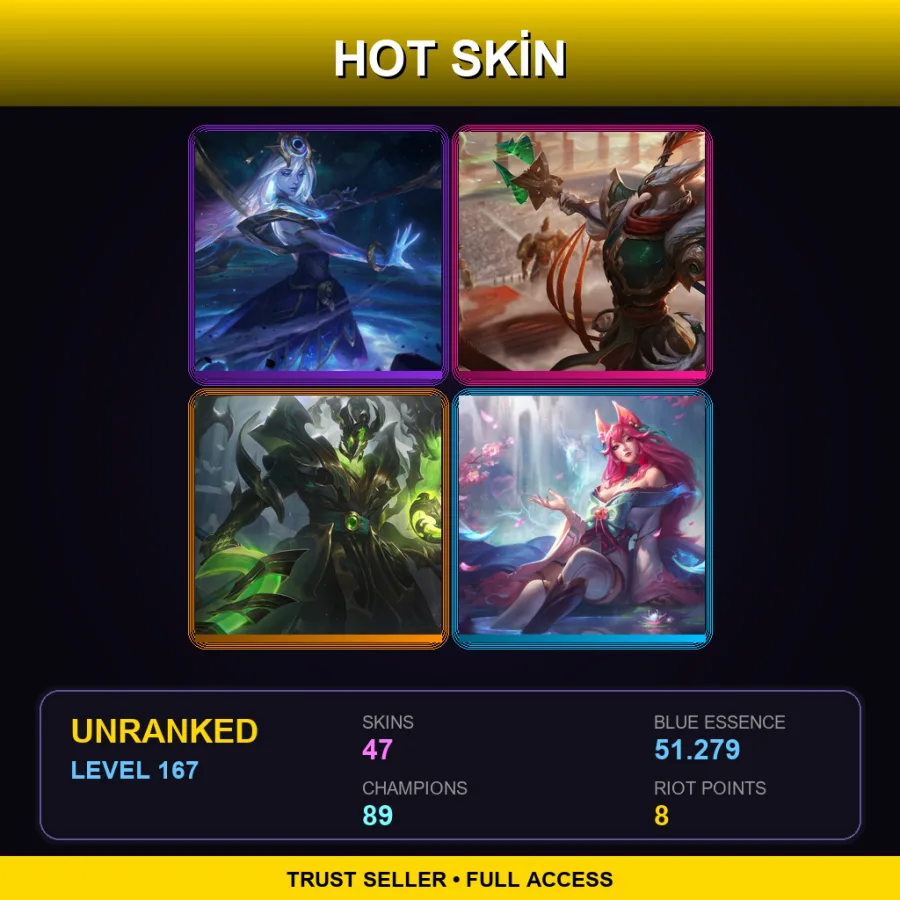 LAN | Lv167 | Unranked | 47 Skin | 89 Champ — Withered Rose Syndra