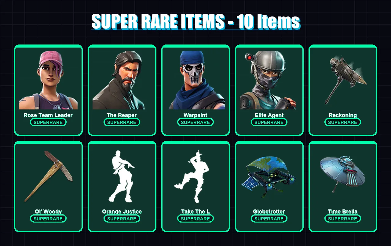 [PC/XBOX/PSN] | Rose Team Leader | The Reaper | Warpaint | Elite Agent | Catalyst | 89 skin | 127 pickaxe | 89 emote | 109 glider | Lv1795 — Fortnite account