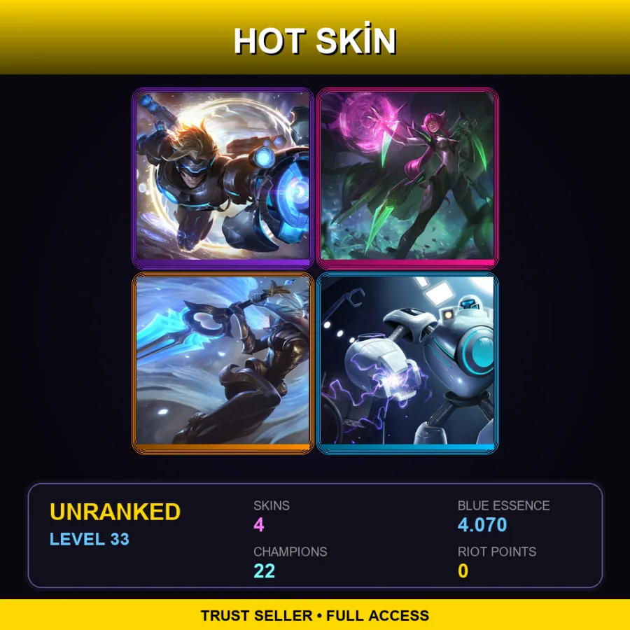 EUNE | Lv33 | Unranked | 4 Skin | 22 Champ — Pulsefire Ezreal