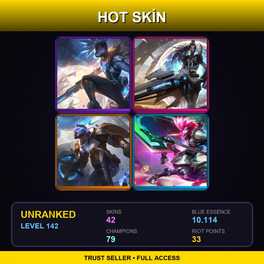 EUNE | Lv142 | Unranked | 42 Skin | 79 Champ — Space Groove Lulu