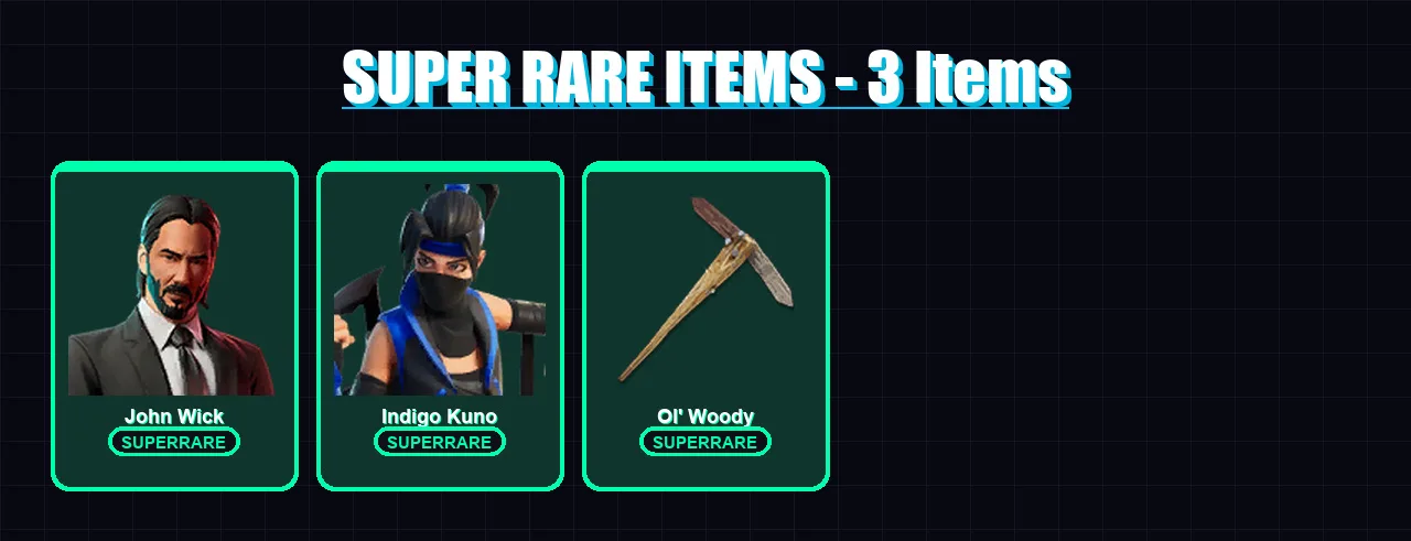 [PS4/PS5/XBOX/PC] | John Wick | Indigo Kuno | Red Knight | Blaze | Synthesis | 222 skin | 264 pickaxe | 217 emote | 134 glider | Lv3177
