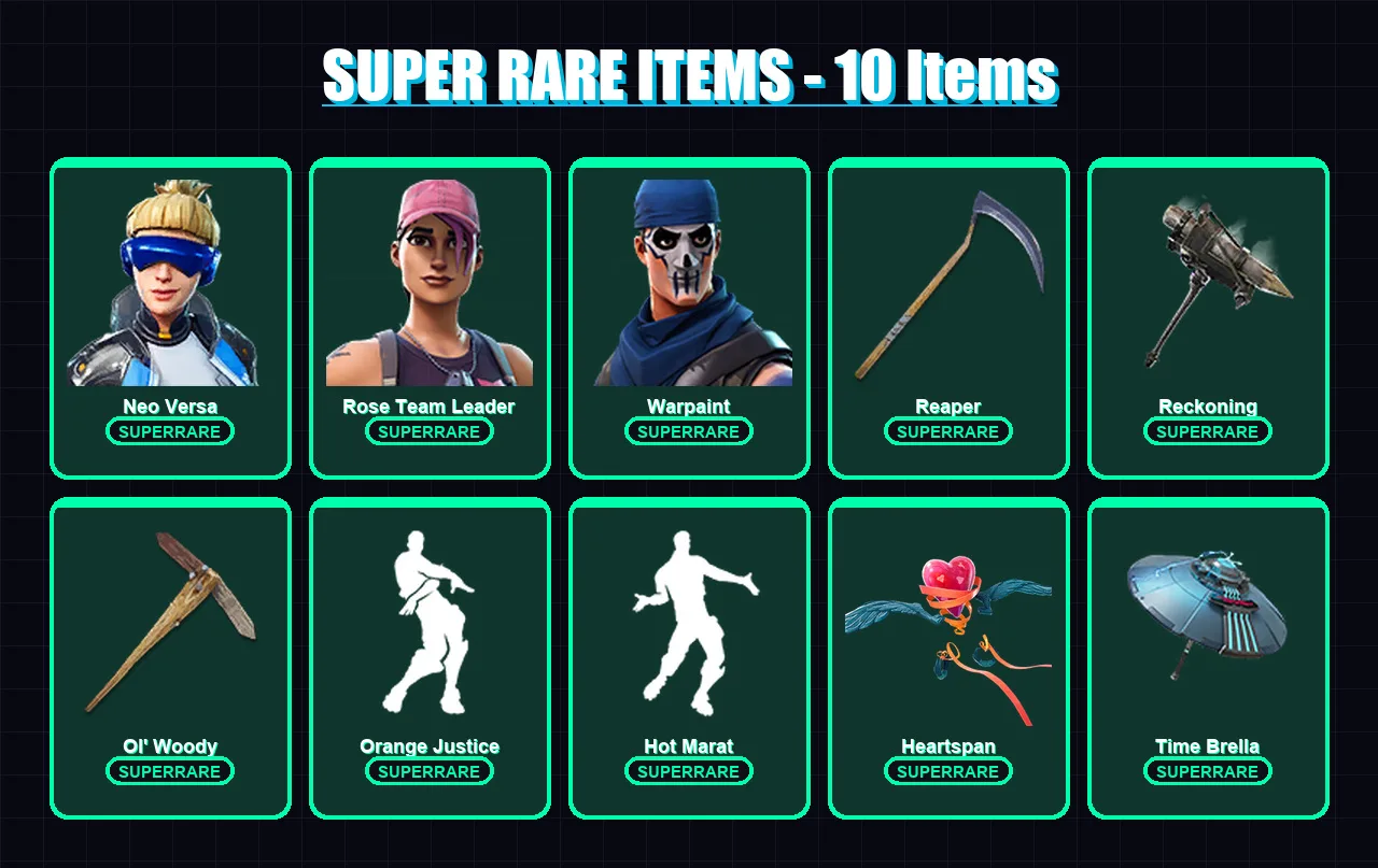 [PC] | Neo Versa | Rose Team Leader | Warpaint | Zero | Drift | 212 skin | 267 pickaxe | 214 emote | 230 glider | Lv3376