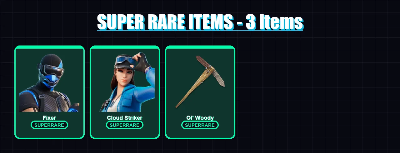 [PC/XBOX] | Fixer | Cloud Striker | Peabody | Sub-Zero (MK3) | Marty McFly | 95 skin | 154 pickaxe | 95 emote | 113 glider | Lv1969