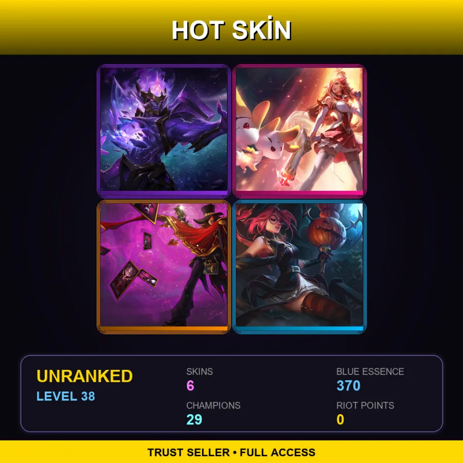 EUNE | Lv38 | Unranked | 6 Skin | 29 Champ