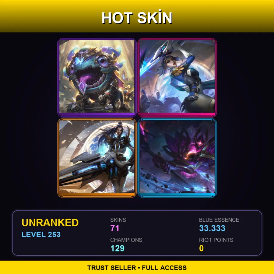 LAN | Lv253 | Unranked | 71 Skin | 129 Champ — Soul Fighter Viego