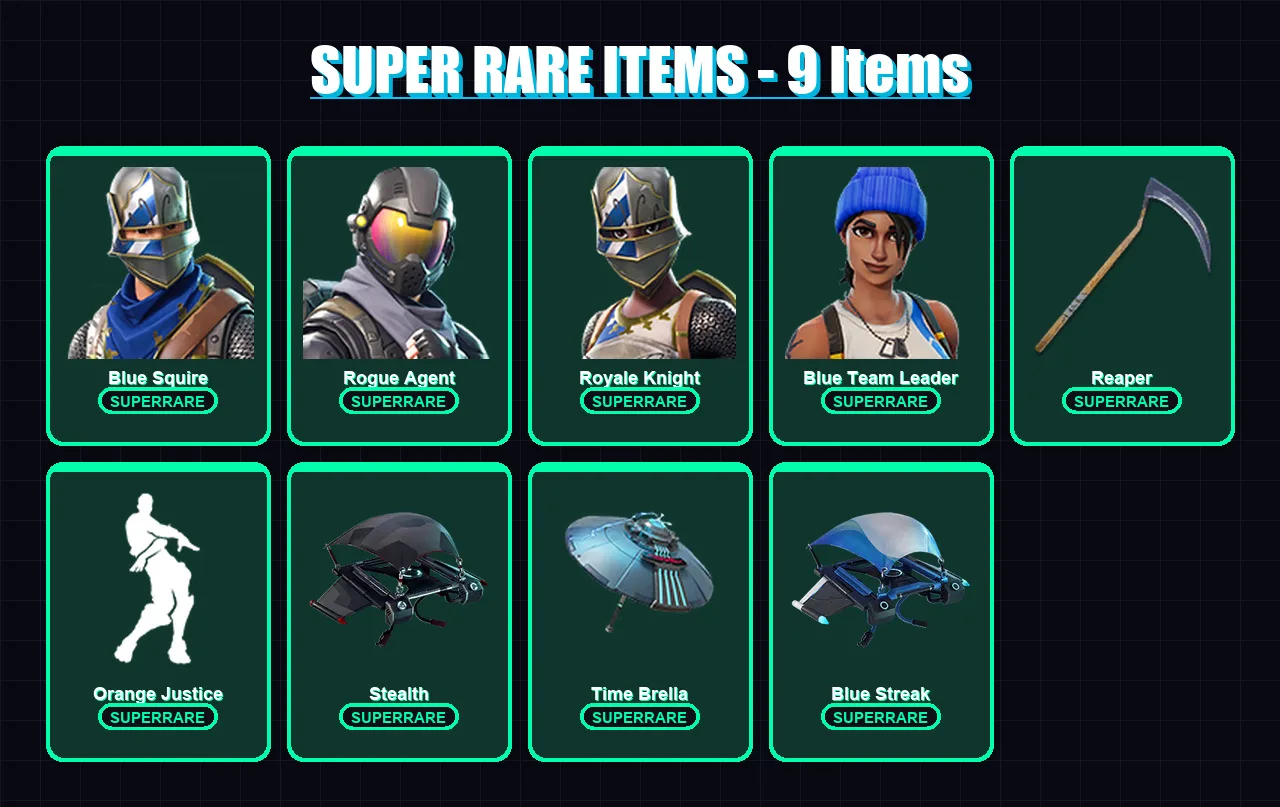 [PC/XBOX] | Blue Squire | Rogue Agent | Royale Knight | Blue Team Leader | Fusion | 111 skin | 170 pickaxe | 116 emote | 132 glider | Lv2468