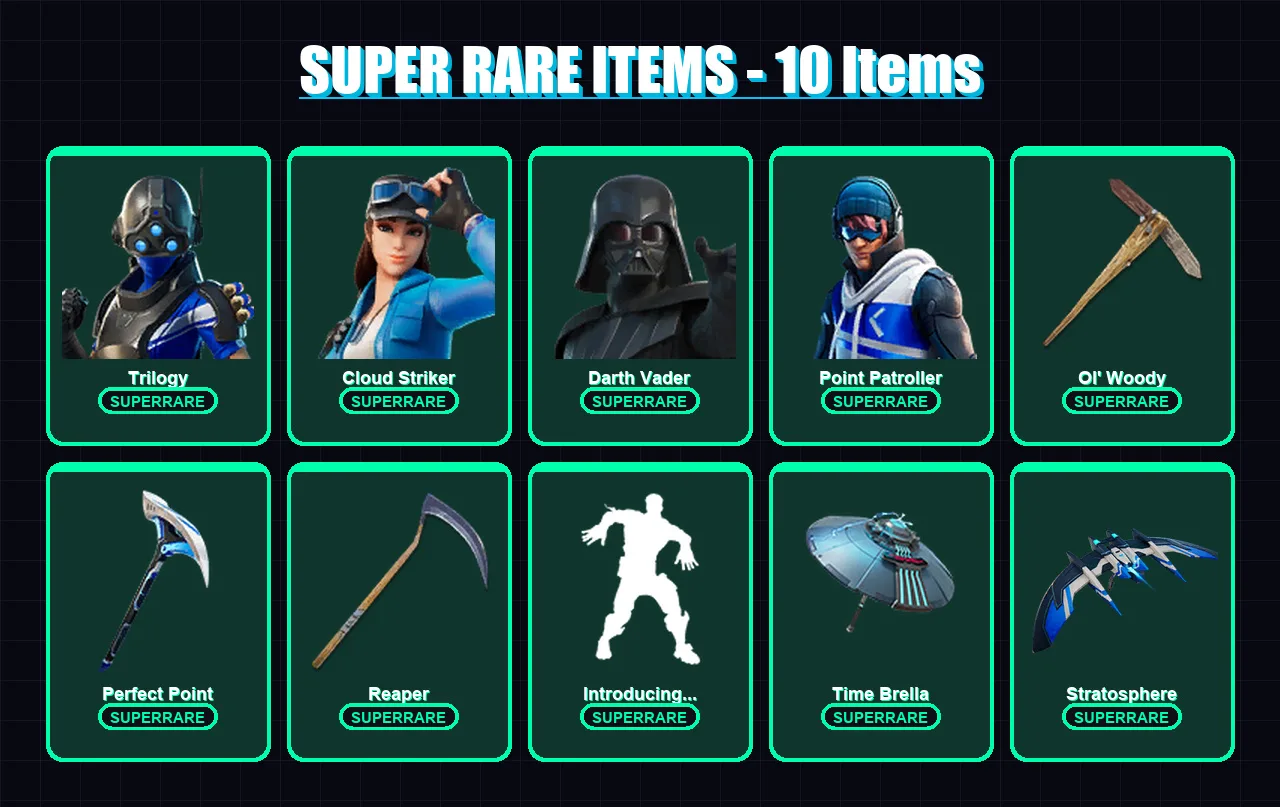 [PS4/PS5/XBOX/PC] | Trilogy | Cloud Striker | Darth Vader | Point Patroller | Galaxy Scout | 161 skin | 177 pickaxe | 119 emote | 152 glider | Lv229 — Fortnite account