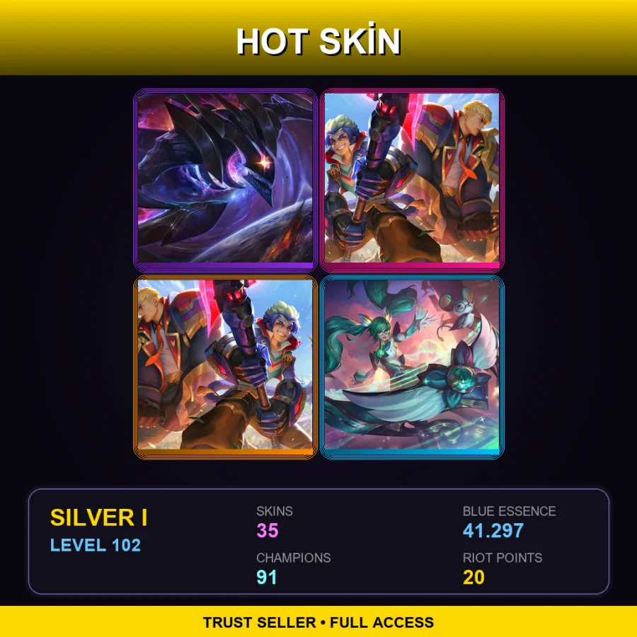 NA | Lv102 | Silver I | 35 Skin | 91 Champ