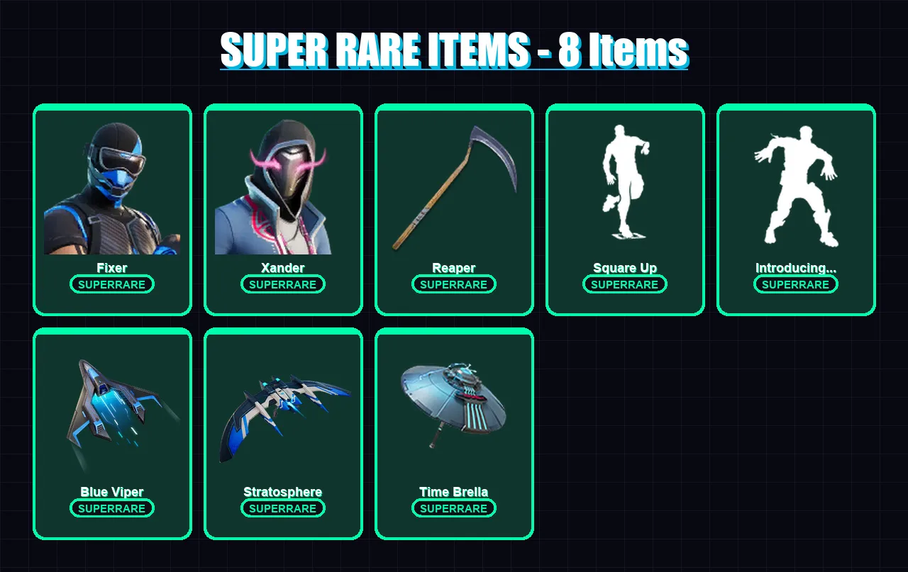 [PC/PSN] | Fixer | Xander | Deadpool | Ronin | The Imagined | 134 skin | 172 pickaxe | 141 emote | 143 glider | Lv2582