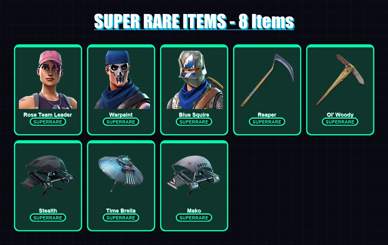 [PC/XBOX/PSN] | OG Skull Trooper | Rose Team Leader | Warpaint | Blue Squire | Drift | 17 skin | 15 pickaxe | 16 emote | 19 glider | Lv217