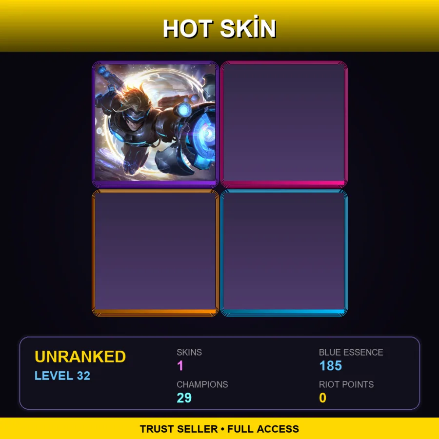 LAS | Lv32 | Unranked | 1 Skin | 29 Champ — LoL account