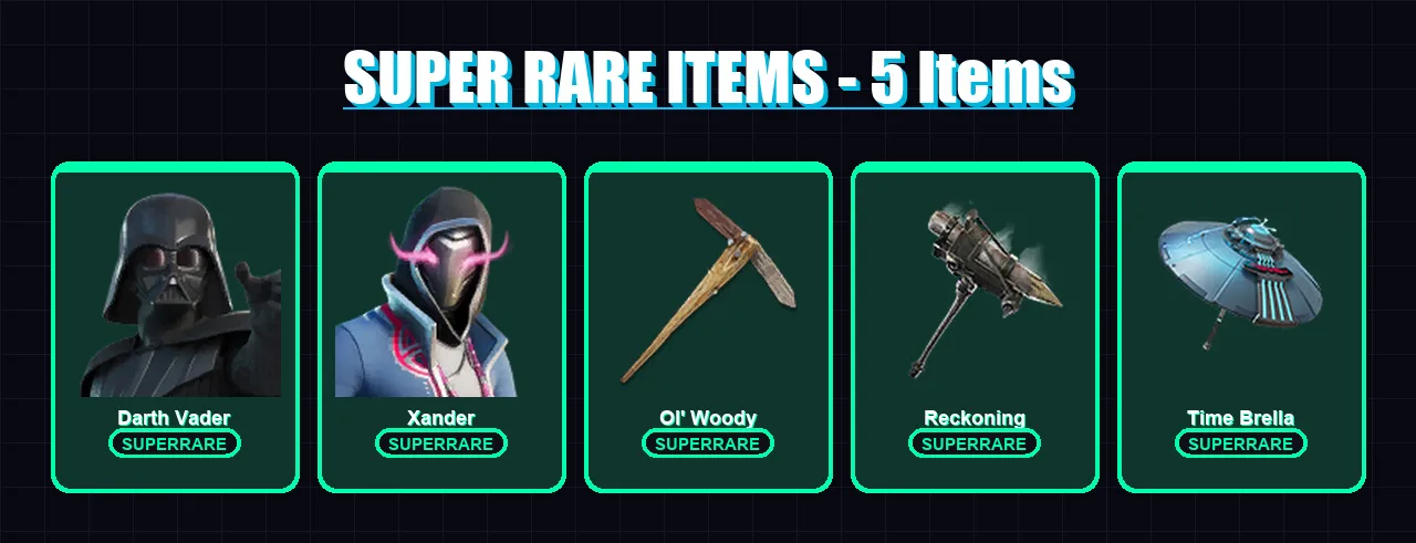 [PC] | Darth Vader | Xander | Snap | Twyn | Paradigm (Reality-659) | 169 skin | 162 pickaxe | 155 emote | 119 glider | Lv1618